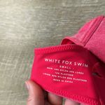 Wild Fox Swim Sparkly Pink Strapless Bikini Top Size Small Photo 2