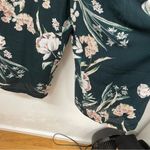 City Chic  Forest Green Floral Ruffled Shoulder Jumpsuit Womens 16 Wide Leg Crop Photo 4