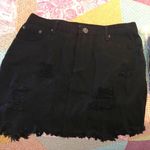 Nasty Gal Black Denim Skirt Photo 0