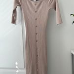 Say What? Pastel Pink Ribbed Dress Photo 0