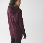 Lululemon  maroon wrap up hooded jacket Photo 2