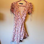 Ralph Lauren Polo Ditsy Floral Mini Wrap Dress Womens 4 Ruched Sleeve Casual Photo 13