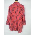 Natural Life  Shirt Dress Womens Size L Floral Georgia Gauzy Cotton Button up Photo 6