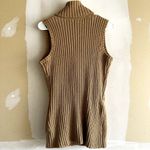 Lauren Ralph Lauren Sweater Vest Cable Knit Mid Length Buckle Closure Tan M Size M Photo 4