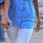 ZARA Striped Poplin Top Photo 0