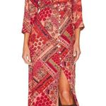 Free People NEW Lennon Dress in Primrose Red Combo Size Small Dainty Romantic Photo 0