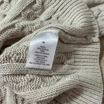 Pink Rose Cable Knit Faux Fur Collar Cardigan Sweater Cream Beige Penny Lane Photo 4