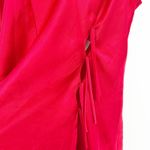 Frederick's of Hollywood Womens Vintage Y2K Side Tie Red Satin Slip Dress Size M Photo 1