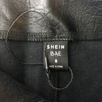 Shein Bae Black Faux Leather Mini Skirt M Size M Photo 2