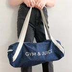 Private Party Gym & Juice Denim Duffle Bag Photo 0