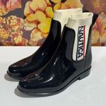 Nautica Women’s Black/White Rain Boots, Size 7 New No Box Photo 0