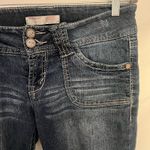 No Boundaries Vtg  Y2K Low Rise Womens Jeans Sz 9 Embroidered Sequin Patch Pocket Photo 10