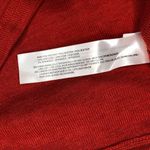 Band Of The Free Womens Sweater Medium Red Loose Knit Long Sleeve Crop NWT Photo 4