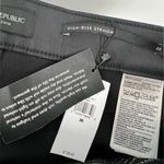 Banana Republic 🆕 NWT High Rise Straight Leg Ankle Jeans Wax Coated Black Sz 26 Photo 15