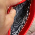 HaytiJoe Red orange Leather Crossbody Bag Small Shoulder Purse Adjustable Strap Photo 4