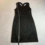 T Tahari  Women's Sleeveless Crisscross-Back Sheath Scuba Dress Size 8 LBD Party Photo 11