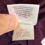 Eileen Fisher Boat Neck 3/4 Sleeve Top in Deep Purple Size 1X Plus Size Photo 4