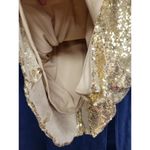 Eva USA Bright Gold Sequin Short Formal Party Homecoming Dance Dress Size Large Photo 3