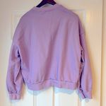 SheIn  Lilac Purple Women's‎ Large Cotton Long Sleeve Slighty Cropped Sweatshirt Photo 3