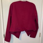 Rue 21 Women's Red Open Front Jacket with Zippers by Size Large Photo 3