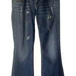 Silver Jeans Silver‎ Women's Size 26 X 31 Lola Mid Rise Medium Wash Distress Bootcut Jeans Photo 0
