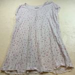 Karen Neuburger Womens Sleepwear Nightgown L pink Lavender Floral Buttons White Size L Photo 0