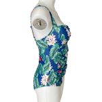 Ekouaer women's size medium tropical floral one piece swimsuit summer swimwear Photo 2