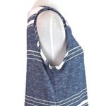 Max Studio  Dress Tee Tank Shirt Swing Sleeveless Blue White Stripe Size Small Photo 6