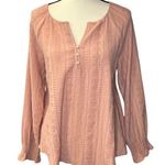 Frye Women’s Peach Boho Blouse Size M Photo 0