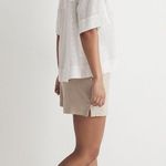 Madewell NWT  Cotton Mesh White Camp Shirt Photo 7