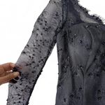 Source Unknown Vintage-Inspired Women's Black Beaded Evening Gown L Dark Feminine Gothic Glam Photo 5