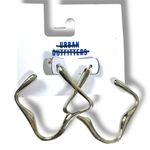 Urban Outfitters  Eos Square Hoop Earrings in Silver NWT Photo 3
