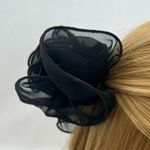 Black Vintage Hairbow Photo 3