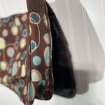 Dickies Messenger Brown Retro Circle Print Shoulder Laptop School Travel Tote Photo 6