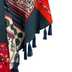 Anthropologie VANESSA VIRGINIA Persian Rose Floral Patchwork Dress Size Medium Red Photo 4