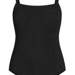 City Chic NEW  Plus 14 1X Izzy Black 1 Piece Cut Out Back Swimsuit Swim Suit Sexy Photo 0