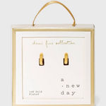 A New Day 14K Gold Plated Huggie Hoop Earrings Photo 0