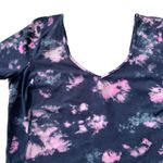 Lululemon Align Tie Dye Scoop Neck Crop Tee 10 pink circulate mineral blue multi Photo 2