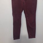 White House | Black Market Red Velour Straight Leg Pants Photo 2