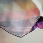 Milly of New York Neon Multi Color Pleated Skirt Orange Size 6 Photo 7