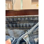 Old Navy  OG Straight High Rise Jeans Secret Slim Pockets Light Wash‎ Distressed Photo 3