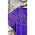 Jessica London  bright purple short sleeve blouse size 26/28 Photo 3