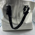 Giuseppe Zanotti white and black patent leather purse-has stains see description Photo 2