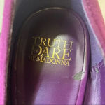 MADONNA Truth Or Dare Langlade Purple Suede Platform Heels Size 5.5 Photo 6