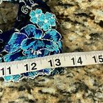 None Blue Black Lace Crochet Strappy Sheer Bralette Underwired M Festival Western Photo 4