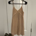 ZARA  Beaded Mini Dress Champagne Nude | Size Small | Brand New With Tags Photo 4