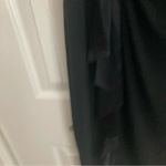 Ralph Lauren Lauren Midi Dress 12 Black Ruching Boat Neck Classic Staple Piece Photo 4