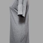 potter's pot gray floral applique t-shirt dress size small Photo 2