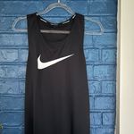 Nike  Black Sleeveless Top with White Swoosh‎ Photo 1