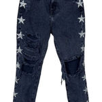 Carmar Alexander Nova Rhinestone Star Jeans Black Size 25 Photo 0